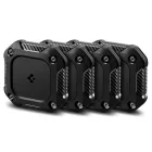 Apple AirTag 1 / 2 Tok - Spigen Tough Armor - Fekete x 4 db