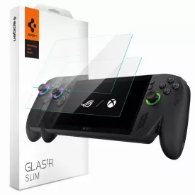   ROG Xbox Ally X (2024/2025) / ROG Xbox Ally (2025) / ROG Ally (2023) / MSI Claw 7 AI+ Kijelzővédő Üvegfólia - Spigen Glas.tR Slim x 2 db