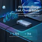 Orico XCR X1 12in1 RGB USB-C HUB - 2x USB-A 3.1 / 1x USB-A 2.0 / 1x USB-C PD 100W / 1x USB-C 3.1 / 2x HDMI 2.0 4K 60Hz / 1x VGA 1080p / 1x microSD/SD 3.0 / 1x RJ Gigabit Ethernet / 1x Audio CTIA 3.5mm - Rózsaarany