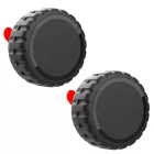 Wozinsky Apple AirTag Tok - Csavaros - Vízálló - Öntapadós - Fekete x 4 db