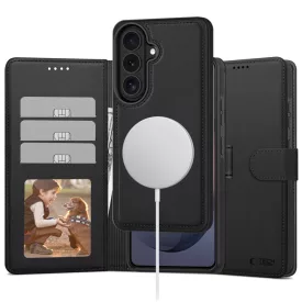   Samsung Galaxy S26 Tok - Tech-Protect Wallet MagSafe - Fekete