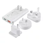 Choetech PD6011 GaN Hálózati Töltő 65 W - USB-C + USB-A - Fehér