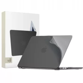   MacBook Air 13" M2-M5 (2023-2026) Tok - Tech-Protect Softshell - Áttetsző-Fekete