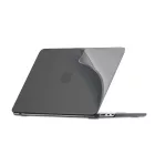 MacBook Air 13" M2-M5 (2023-2026) Tok - Tech-Protect Softshell - Áttetsző-Fekete