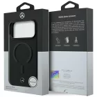iPhone 17 Pro Tok - Mercedes Leather 3D MagSafe - Fekete