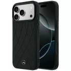 iPhone 17 Pro Tok - Mercedes Leather Crossed Lines MagSafe - Fekete