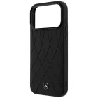 iPhone 17 Pro Tok - Mercedes Leather Crossed Lines MagSafe - Fekete