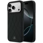 iPhone 17 Pro Max Tok - Mercedes Leather Crossed Lines MagSafe - Fekete