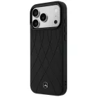 iPhone 17 Pro Max Tok - Mercedes Leather Crossed Lines MagSafe - Fekete
