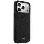 iPhone 17 Pro Max Tok - Mercedes Leather Crossed Lines MagSafe - Fekete
