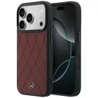 iPhone 17 Pro Max Tok - Mercedes Leather Crossed Lines MagSafe - Piros