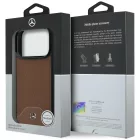 iPhone 17 Pro Tok - Mercedes Leather Wood Effect Curve MagSafe - Barna