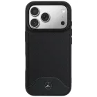 iPhone 17 Pro Tok - Mercedes Leather Wood Effect Curve MagSafe - Fekete