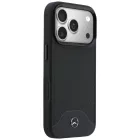 iPhone 17 Pro Tok - Mercedes Leather Wood Effect Curve MagSafe - Fekete