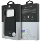 iPhone 17 Pro Tok - Mercedes Leather Wood Effect Curve MagSafe - Fekete