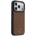 iPhone 17 Pro Max Tok - Mercedes Leather Wood Effect Curve MagSafe - Barna