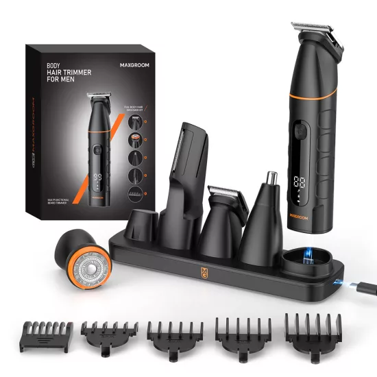 MAXGROOM LK-892 Multifunkciós Trimmer Cserélhető Fejekkel - Fekete