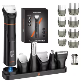   MAXGROOM JK-666 6az1-ben Trimmer Cserélhető Fejekkel - Fekete