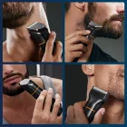 MAXGROOM JK-666 6az1-ben Trimmer Cserélhető Fejekkel - Fekete