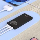 Dudao K12 Power Bank 10000mAh PD 22.5W - 2x USB-A + USB-C - Fekete