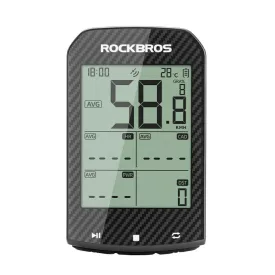   Rockbros M1Pro Bluetooth GPS Kerékpáros Komputer IPX6 - Fekete