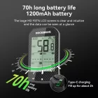 Rockbros M1Pro Bluetooth GPS Kerékpáros Komputer IPX6 - Fekete