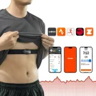 Rockbros HRM812 Pulzusmérő Öv - Bluetooth / ANT+ - Fekete