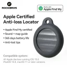 Rockbros RT1W Apple Find My Bluetooth Nyomkövető - Fekete
