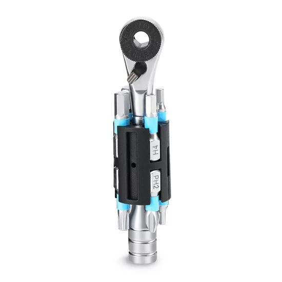 Rockbros TG-8601 Kerékpáros Multifunkciós Szerszámkészlet S2 Racsnis Fogantyúval - Fekete