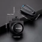 Rockbros A2 Kerékpár Csengő 115 dB Riasztóval és USB-C Távirányítóval - Fekete