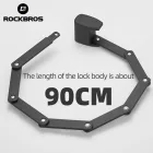 Rockbros Ujjlenyomat Alapú Kerékpárzar - Fekete