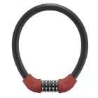 Rockbros RKS570-RD Számzáras Kerékpárzár - 55cm Acélkábel - Piros