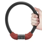 Rockbros RKS570-RD Számzáras Kerékpárzár - 55cm Acélkábel - Piros