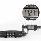 Rockbros RKS870-BK Számzáras Kerékpárzár - 85cm Acélkábel - Fekete