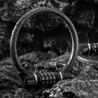 Rockbros 87639-4 Számzáras Kerékpárzár Acélkábellel - Fekete