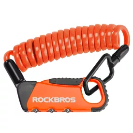 Rockbros RBK6N Kombinációs Kerékpárzár - Narancs