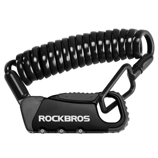 Rockbros RBK6N Kombinációs Kerékpárzár - Fekete