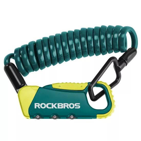 Rockbros RBK6N Kombinációs Kerékpárzár - Türkiz
