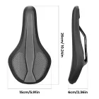 Rockbros B824 Sportos Ergonomikus Kerékpárnyereg - Fekete