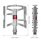 Rockbros JT410 4.10 4 Csapágyas Kerékpár Pedál Szett - Ezüst