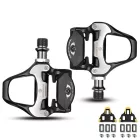 Rockbros LP-RD2BK Shimano SPD-SL Országúti Kerékpár Pedál Szett - Fekete-Ezüst