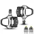 Rockbros LP-RD2BK Shimano SPD-SL Országúti Kerékpár Pedál Szett - Fekete-Ezüst