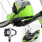 Rockbros LP-RD2BK Shimano SPD-SL Országúti Kerékpár Pedál Szett - Fekete-Ezüst