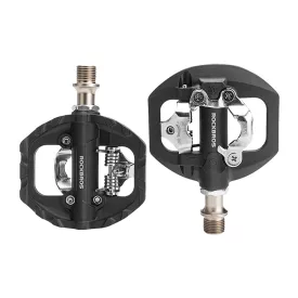   Rockbros M108 Nylon Kétoldalas Half-Lock Kerékpár Pedál Szett - Fekete