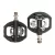Rockbros M108 Nylon Kétoldalas Half-Lock Kerékpár Pedál Szett - Fekete