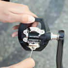 Rockbros M108 Nylon Kétoldalas Half-Lock Kerékpár Pedál Szett - Fekete