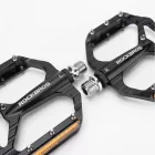 Rockbros C700 Fényvisszaverő Alumínium Platform Kerékpár Pedál Szett - Fekete