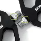 Rockbros BP2602 Nylon Kerékpár Pedál Szett - Fekete