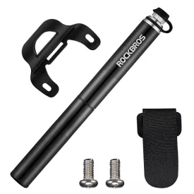  Rockbros JG-PB-004 Kerékpár Pumpa Nyomásmérővel - fekete