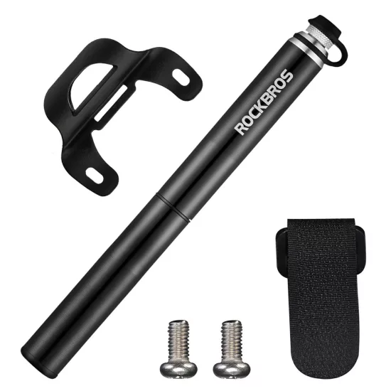 Rockbros JG-PB-004 Kerékpár Pumpa Nyomásmérővel - fekete